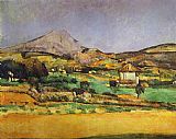 Paul Cezanne Plain by Mount Sainte-Victoire painting